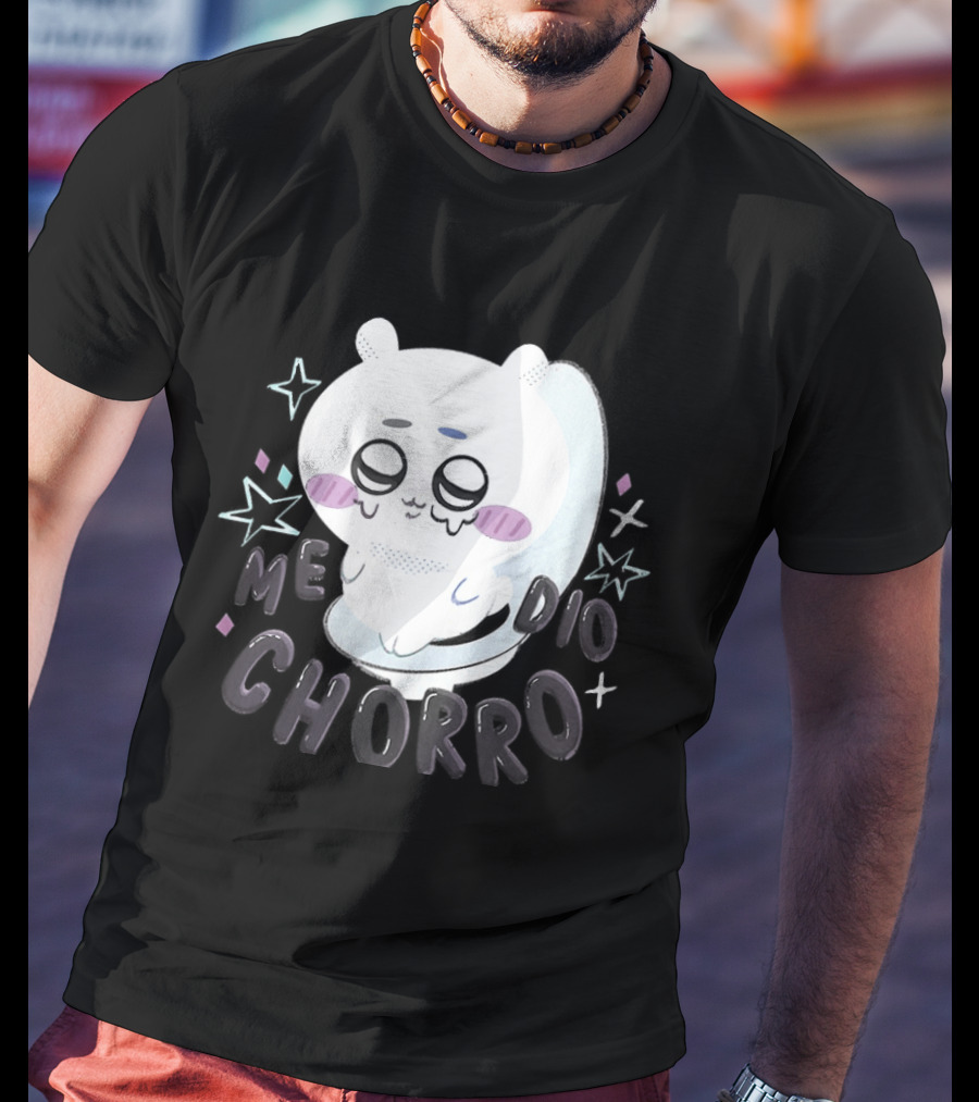 Hachiware Me Dio Chorro Chiikawa Cute Character Expression T-Shirt