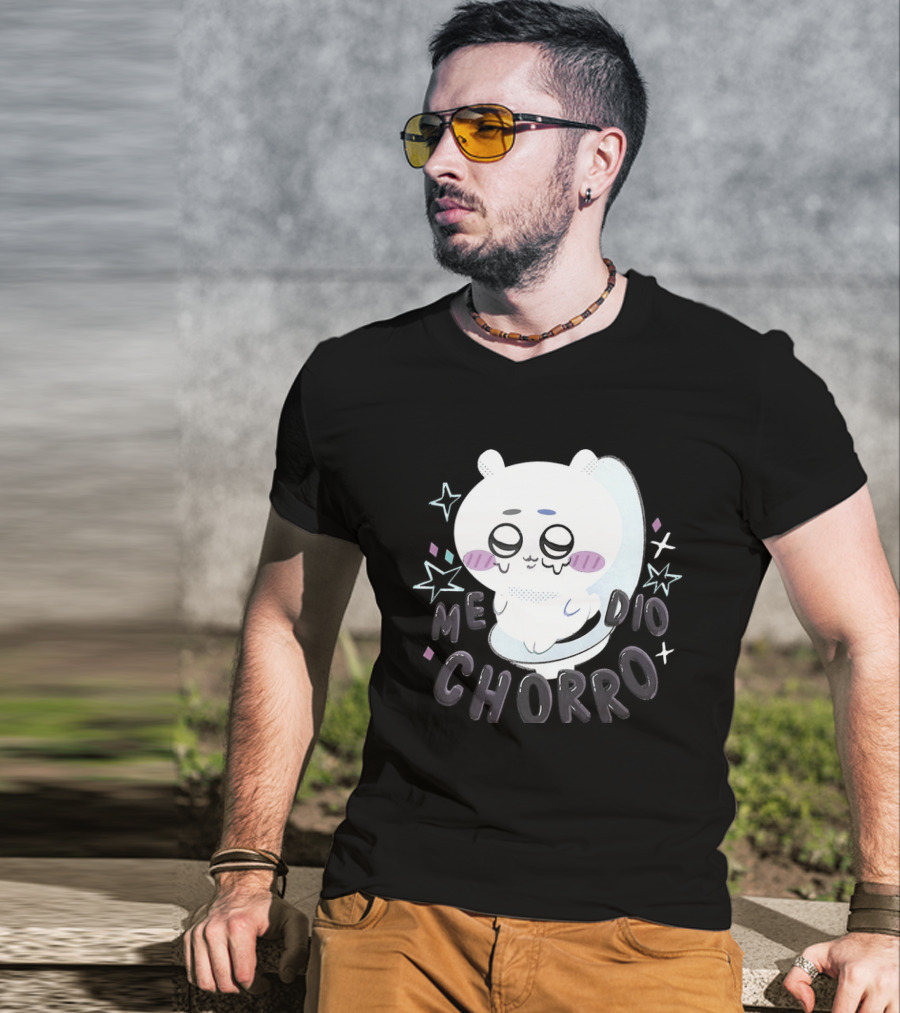 Hachiware Me Dio Chorro Chiikawa Cute Character Expression T-Shirt