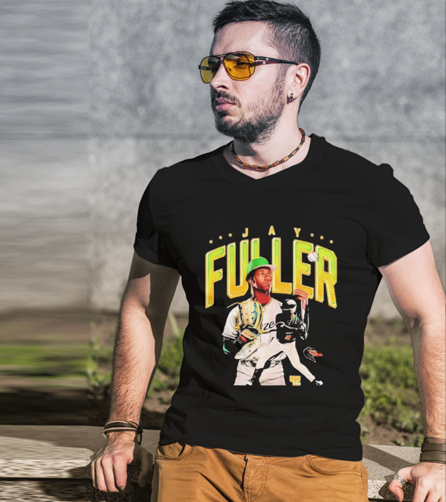 Jay Fuller UAB Baseball Player NCAA Collage With Catcher And Batter T-Shirt