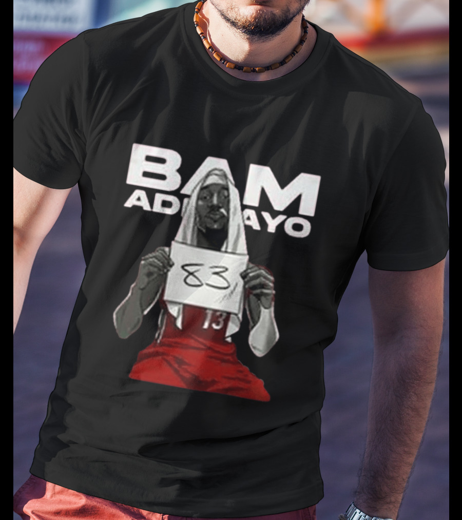 Bam Adebayo Historic 83 Points Miami Performance T-Shirt