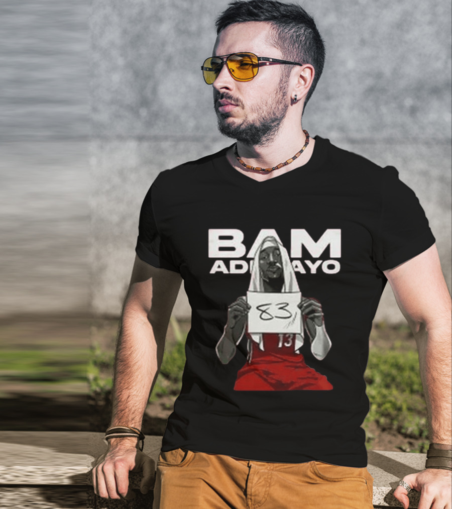 Bam Adebayo Historic 83 Points Miami Performance T-Shirt