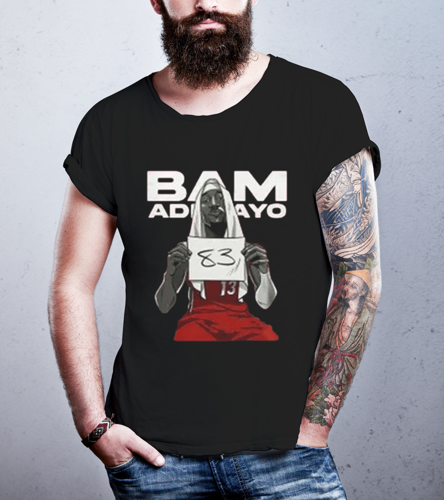 Bam Adebayo Historic 83 Points Miami Performance T-Shirt