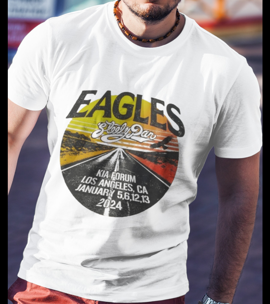 Eagles Steely Dan Kia Forum Los Angeles January 2024 Tour T-Shirt