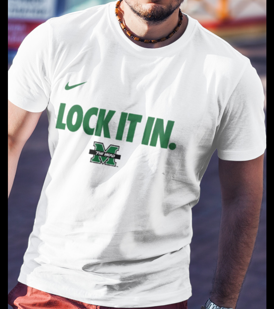 Nike Marshall University Basketball Lock It In M T-Shirt
