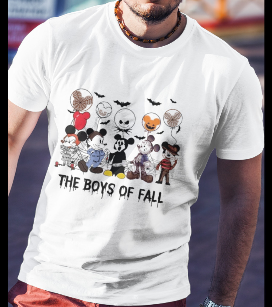 Mickey Mouse Walt Disney Halloween The Boys Of Fall 2024 T-Shirt