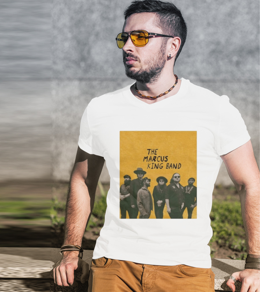 The Marcus King Band Vintage American Tour Group Photo T-Shirt