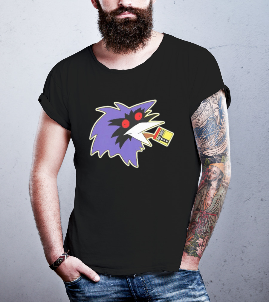 Rat Bird Old Bay Seasoning Meme Yellow Box Purple Creature Red Eyes T-Shirt