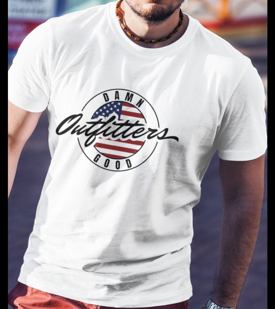 Damn Good Outfitters American Flag Circle T-Shirt
