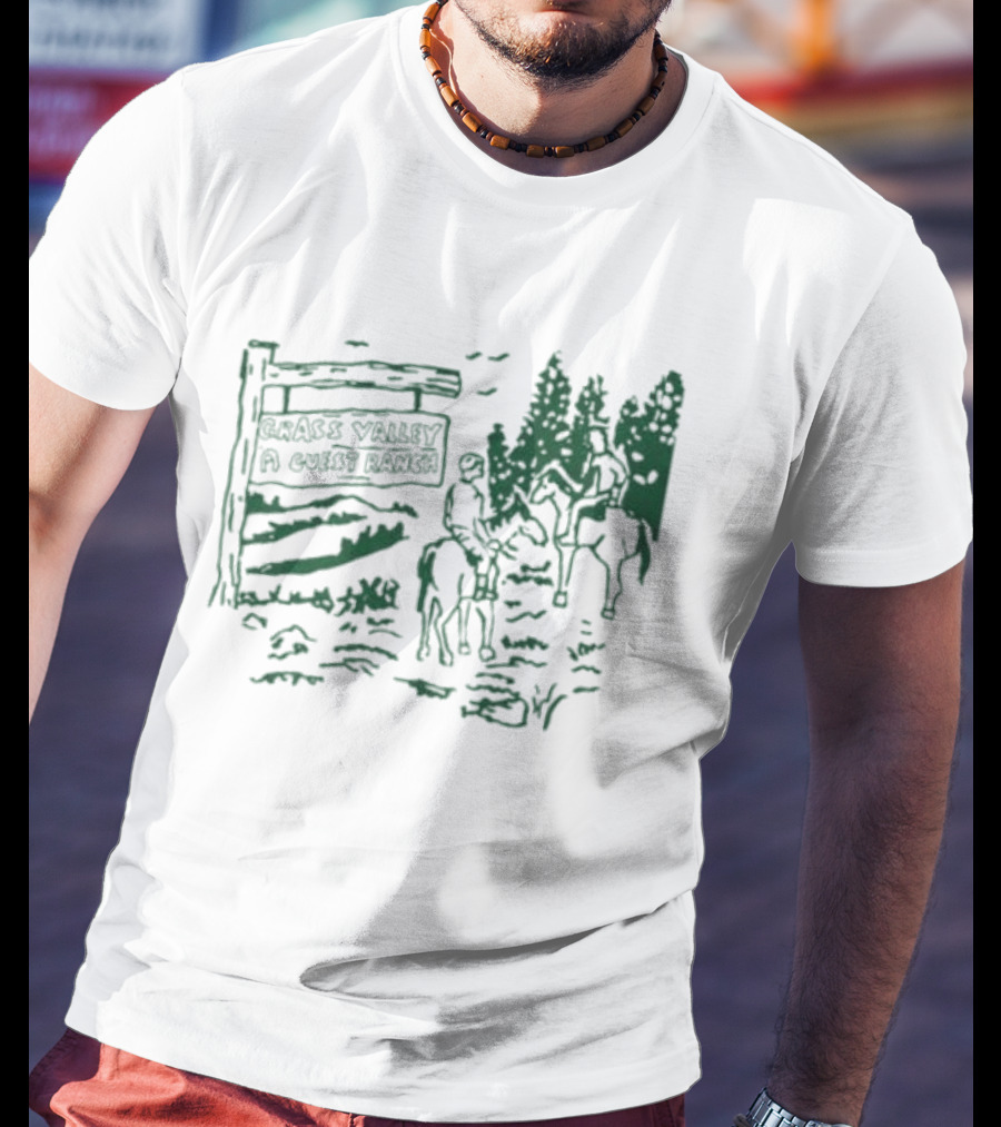 Grass Valley Guest Ranch Scenic Horseback Adventure T-Shirt