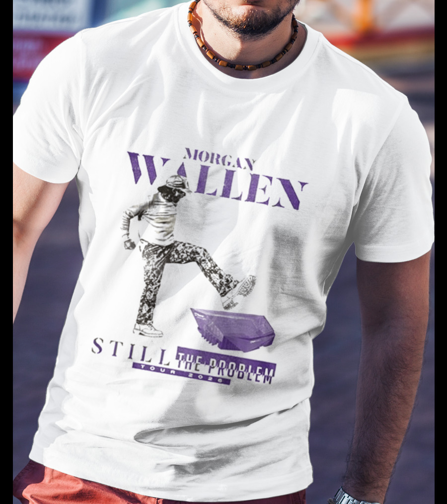 Morgan Wallen Still The Problem Tour 2026 Minnesota Vikings Collaboration T-Shirt