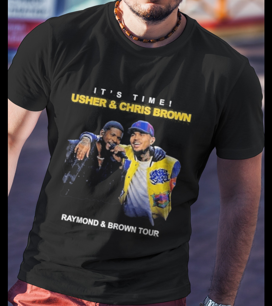 Usher & Chris Brown Raymond & Brown Tour It's Time T-Shirt