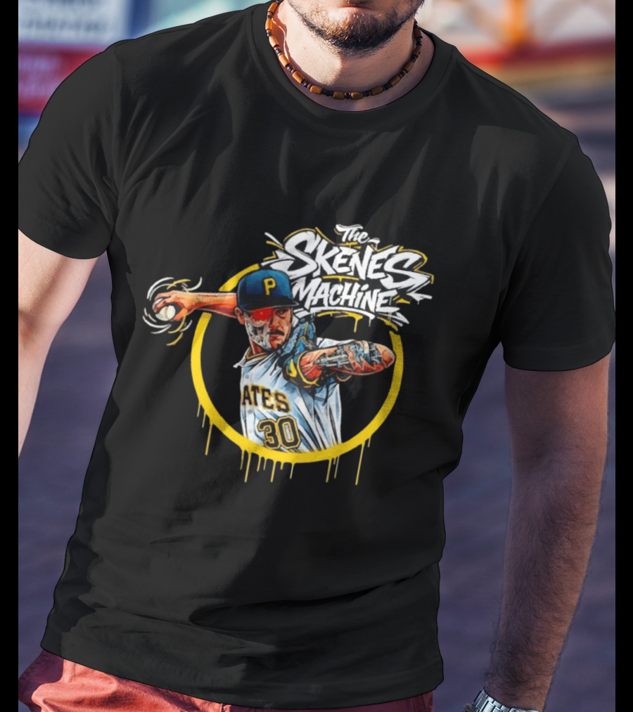 The Skenes Machine Paul Skenes Pittsburgh Pirates Pates 30 T-Shirt