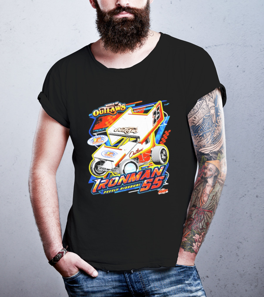 World Of Outlaws Sprint Car Series Ironman 55 Pevely Missouri Racing 23 T-Shirt