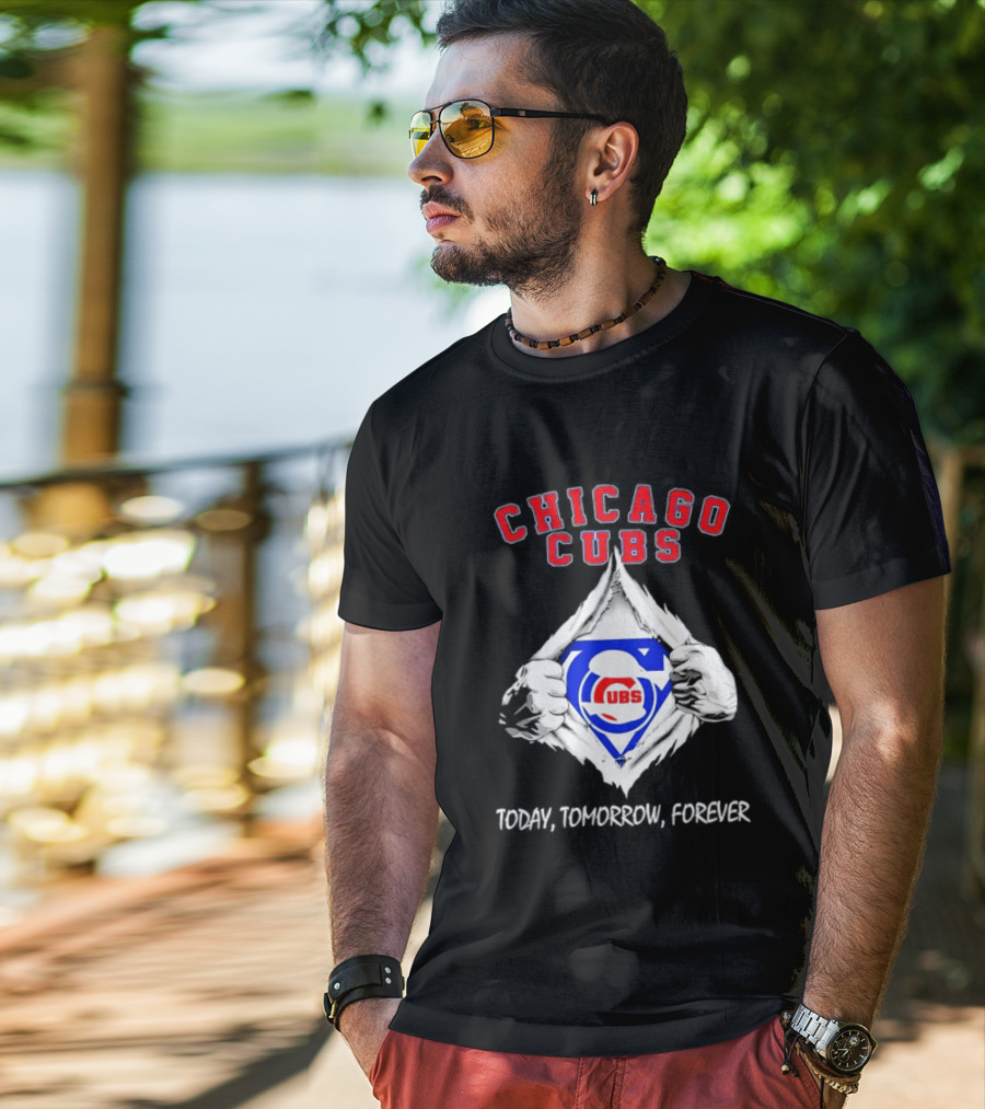 Chicago Cubs Blood Inside Me Today Tomorrow Forever T-Shirt