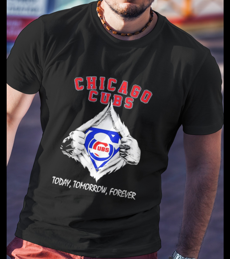 Chicago Cubs Blood Inside Me Today Tomorrow Forever T-Shirt