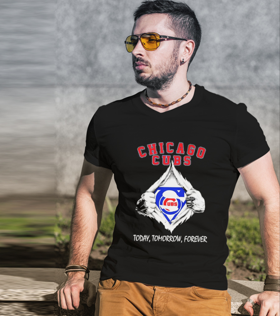 Chicago Cubs Blood Inside Me Today Tomorrow Forever T-Shirt