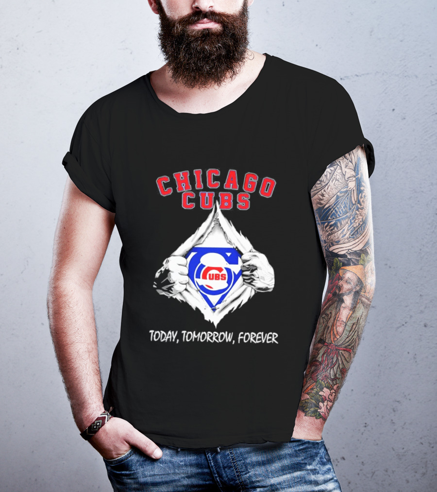Chicago Cubs Blood Inside Me Today Tomorrow Forever T-Shirt