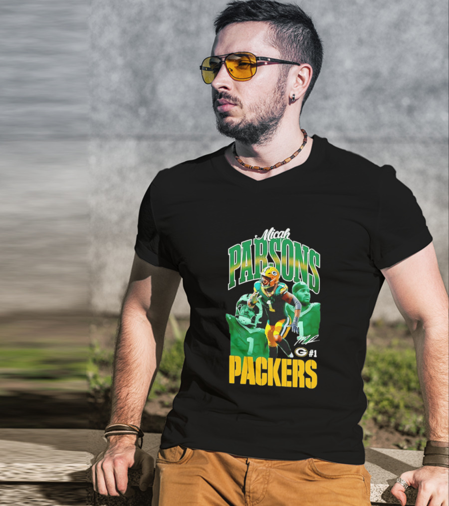 Micah Parsons Green Bay Packers NFL Iconic 2023 #1 T-Shirt