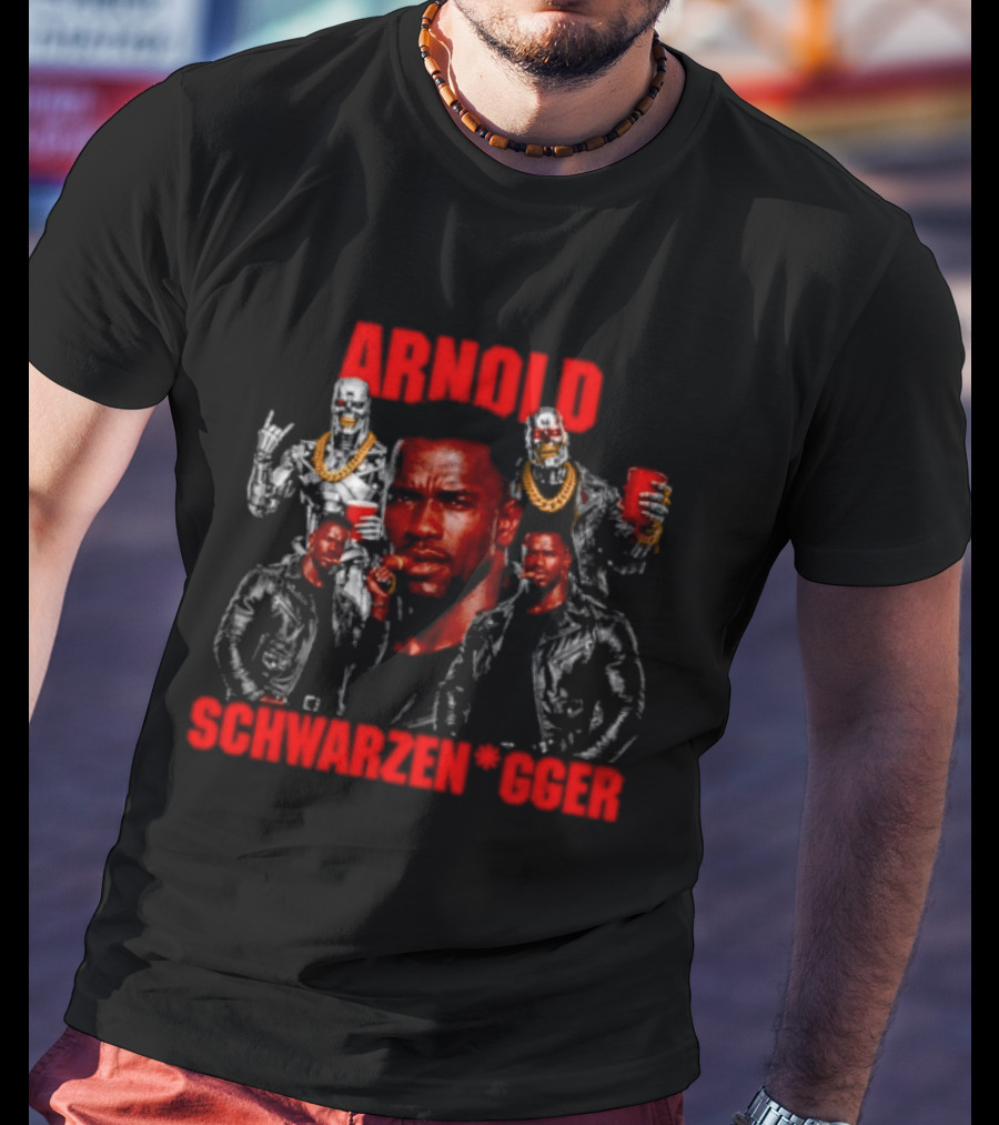 Arnold Schwarzenegger Iconic Movie Characters And Bodybuilding Poses T-Shirt
