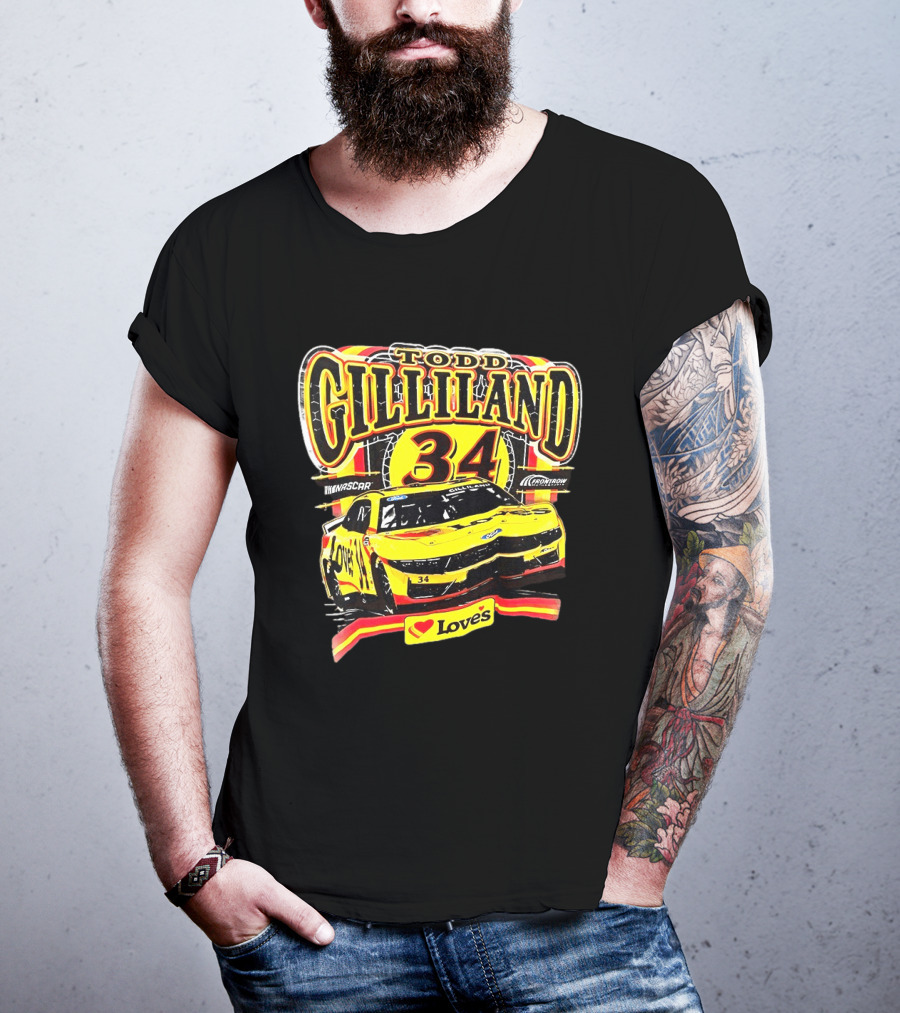 Todd Gilliland NASCAR Love's Travel Stops 34 Racing Car T-Shirt