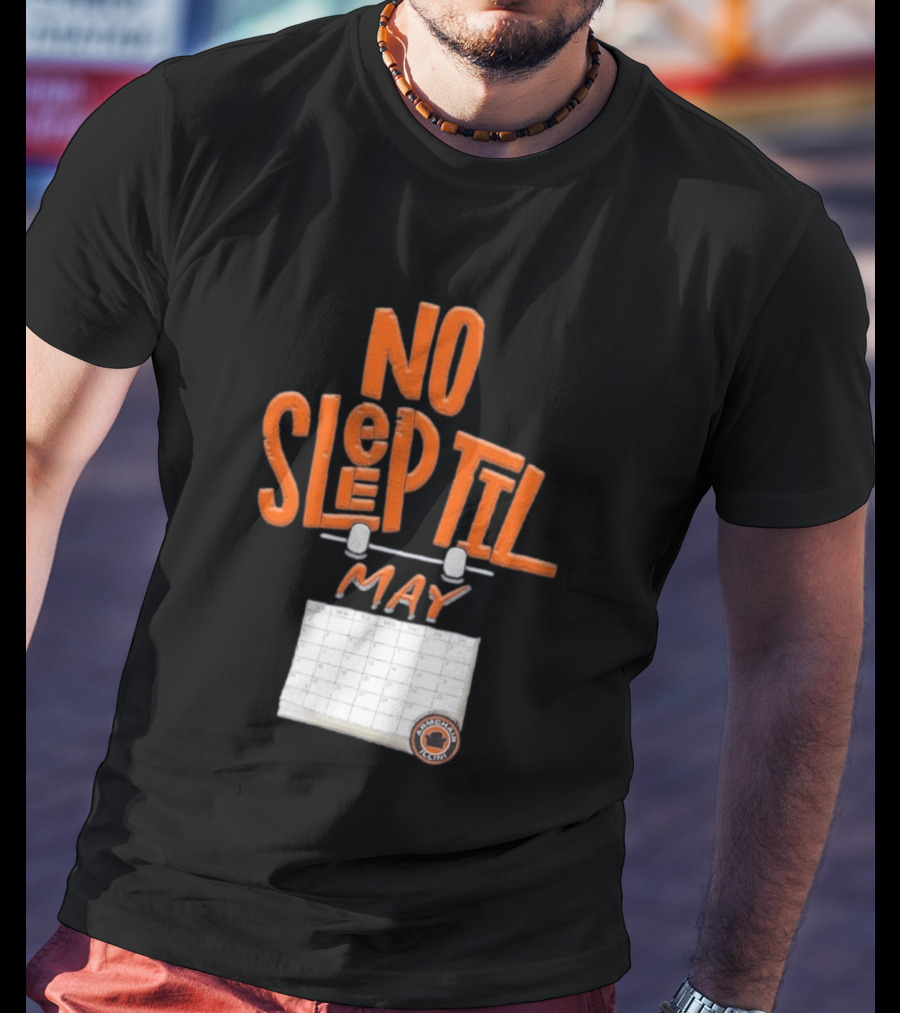 No Sleep Til May Armchair Illinois Fighting Illini Calendar T-Shirt