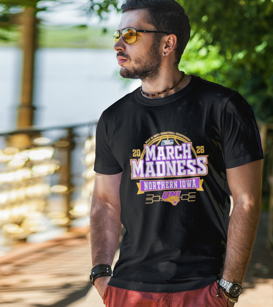 Northern Iowa Panthers 2026 NCAA DI Men's Basketball March Madness Bound Championship T-Shirt