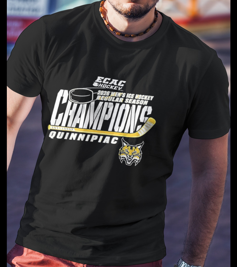 NCAA Hockey Frozen Four 2023 Champions Quinnipiac Bobcats T-Shirt