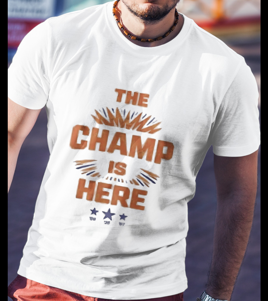 Florida Victorious The Champ Is Here Stars And Stripes Orange Blue T-Shirt