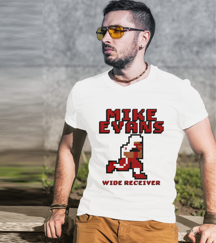 Mike Evans 8 Bit Wide Receiver NFL Football T-Shirt