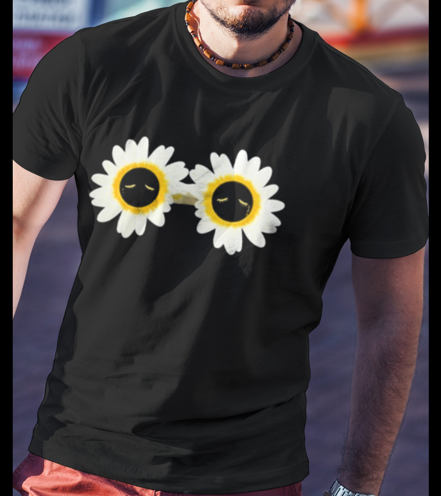 Arcade Fire Flower Power Daisy Sunglasses T-Shirt