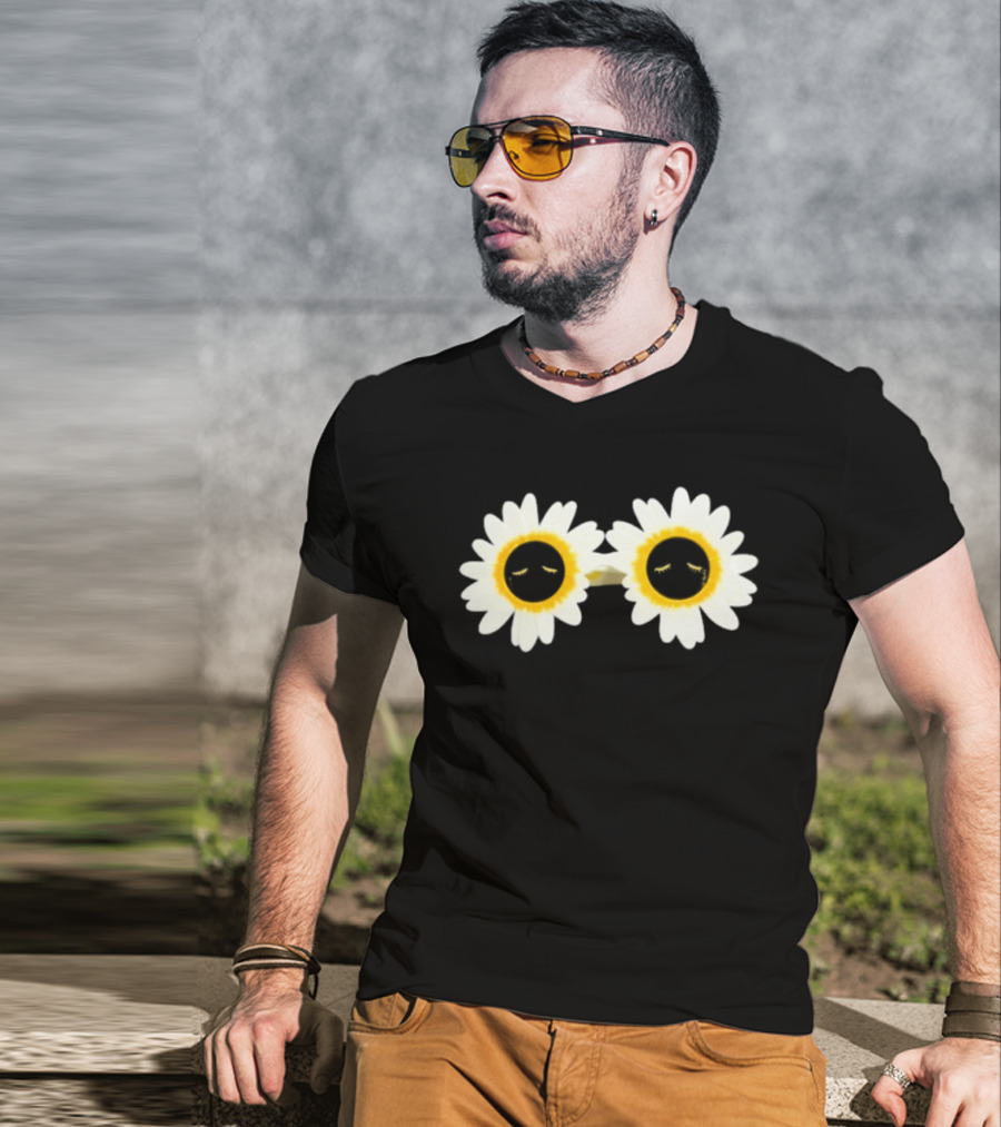 Arcade Fire Flower Power Daisy Sunglasses T-Shirt