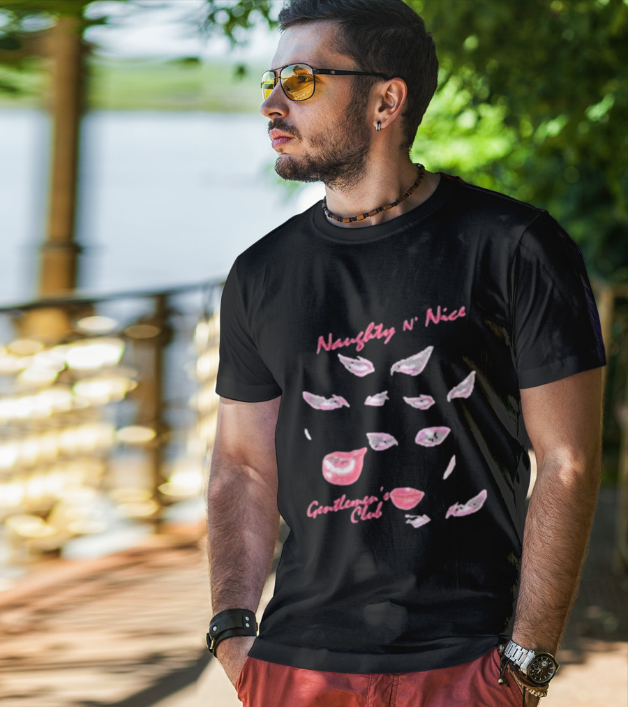 Naughty N' Nice Eyes Gentlemen's Club T-Shirt