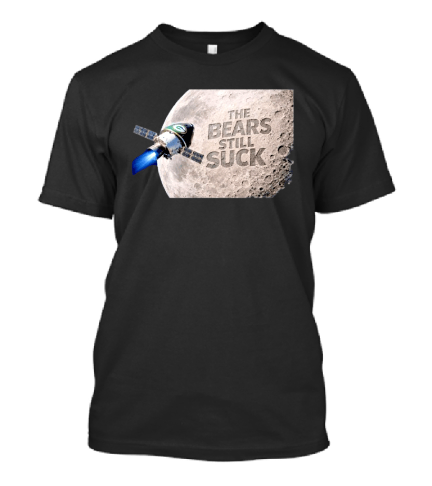 Artemis II Green Bay Packers The Bears Still Suck Moon Satellite T-Shirt