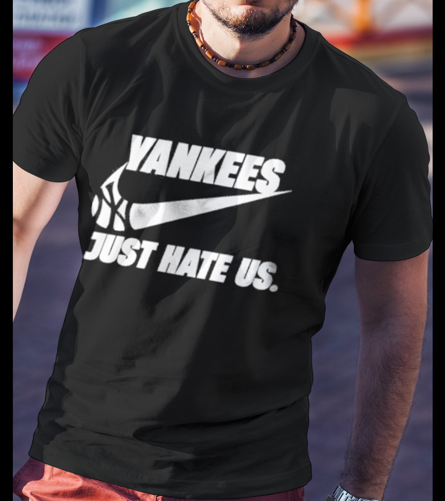 Yankees Just Hate Us Sneaker Swoosh T-Shirt