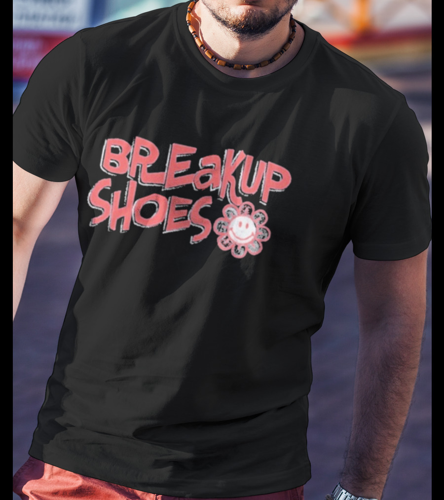 Breakup Shoes Smiley Flower Face T-Shirt