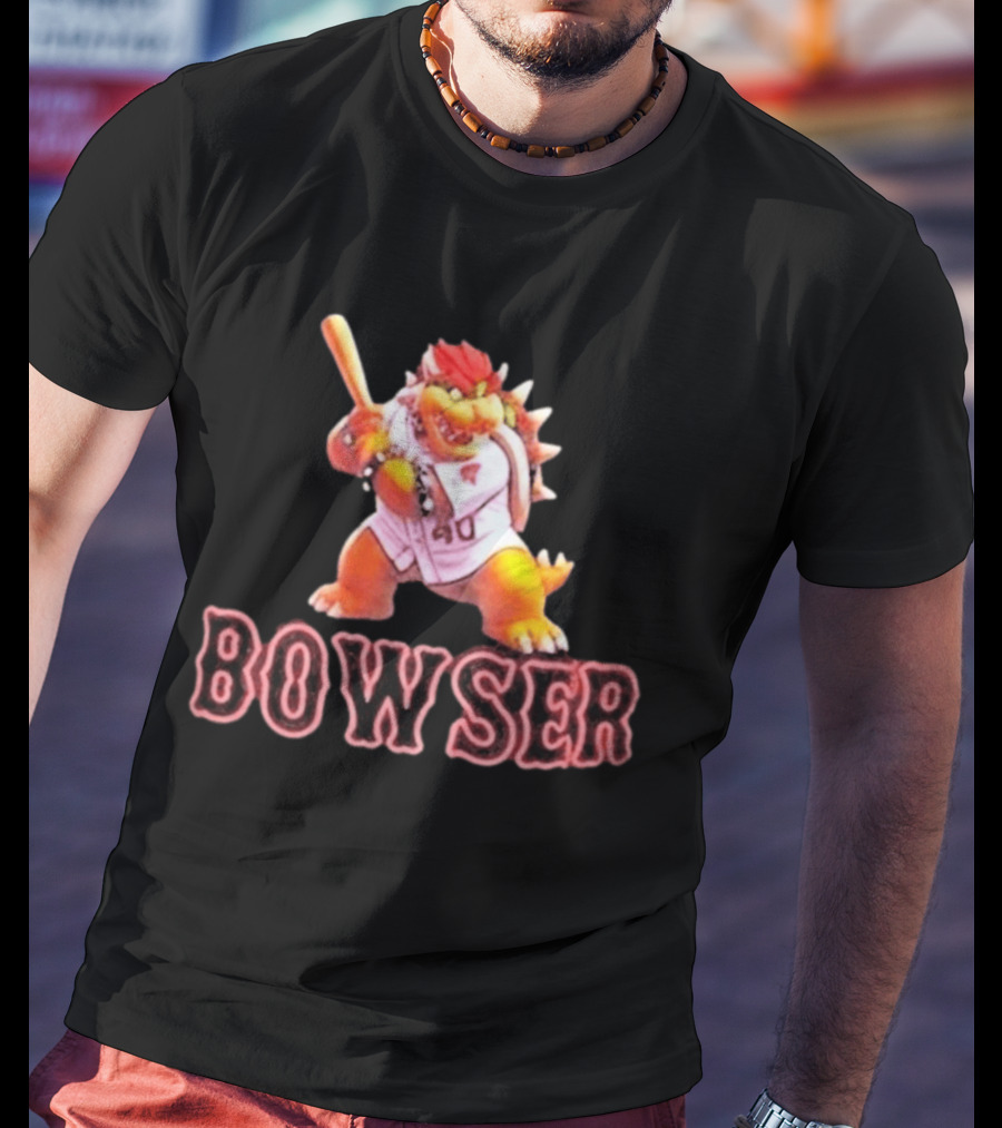 Bowser Baseball Character Caleb Durbin 40 T-Shirt