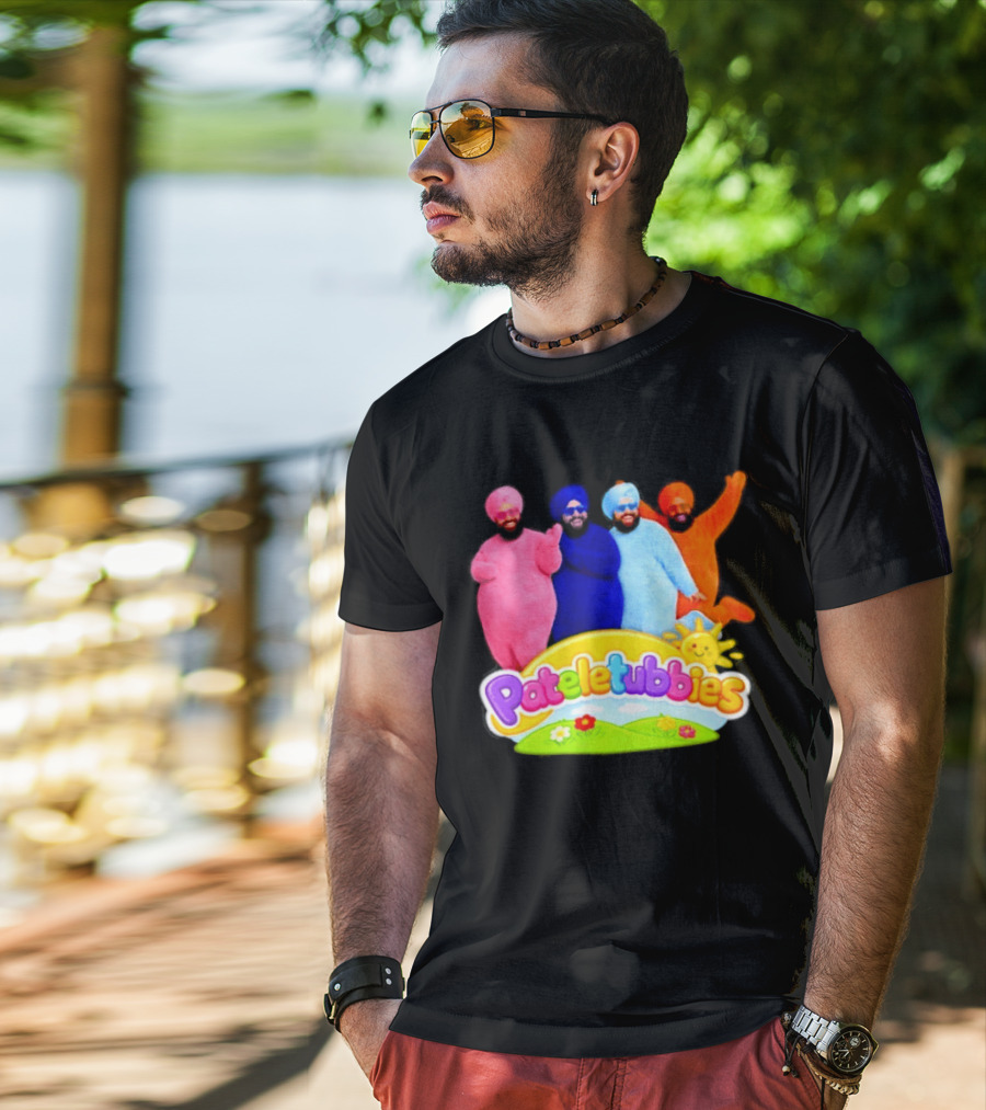 Pateletubbies Indian Characters With Colorful Outfits T-Shirt