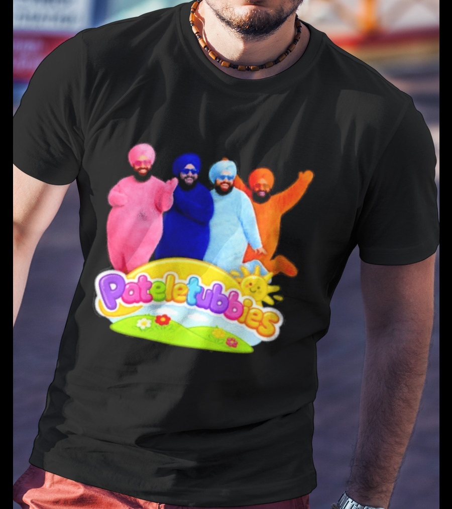 Pateletubbies Indian Characters With Colorful Outfits T-Shirt