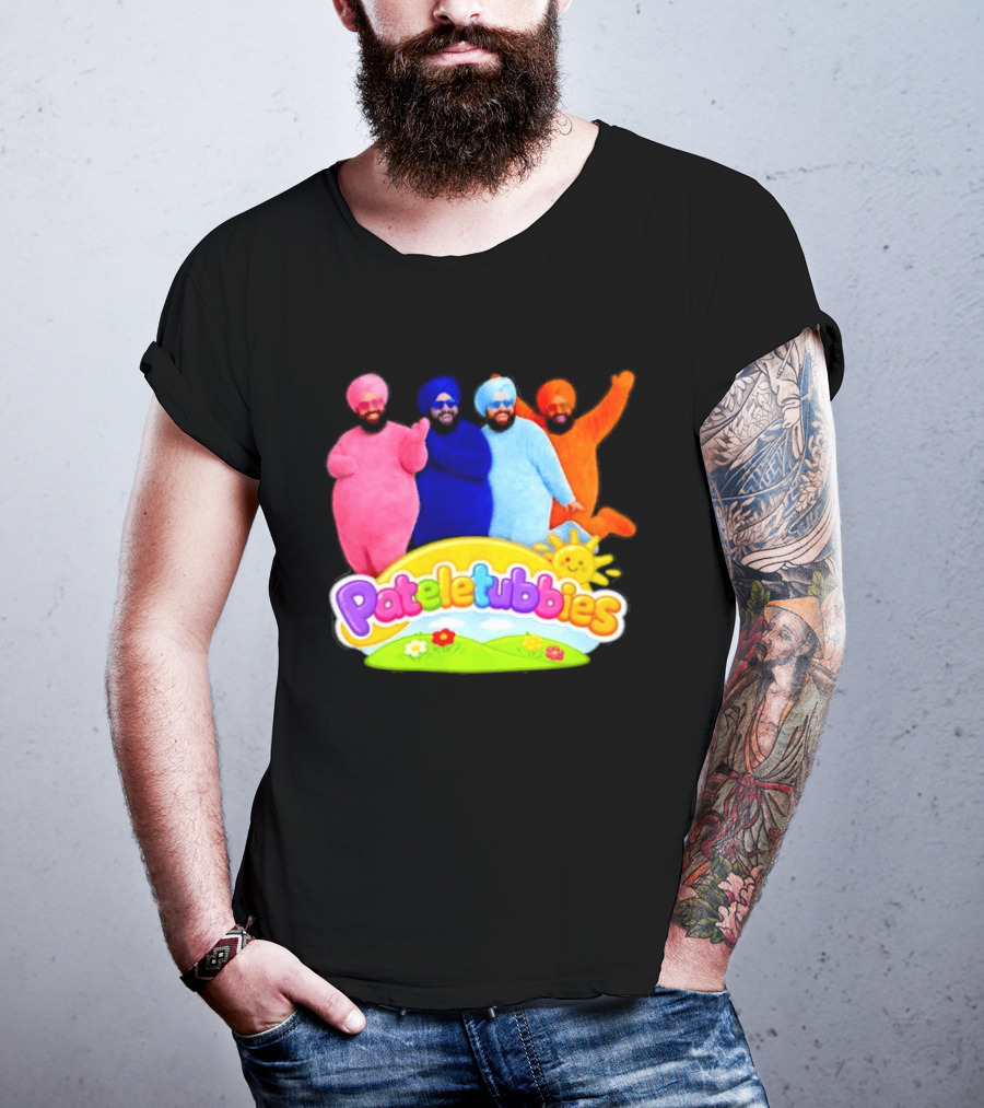 Pateletubbies Indian Characters With Colorful Outfits T-Shirt