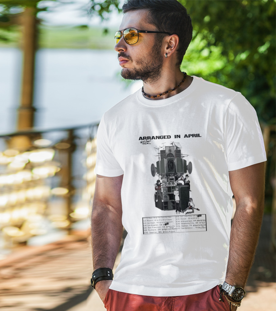 Arranged In April 2026 West Coast Tour Vintage Locomotive T-Shirt