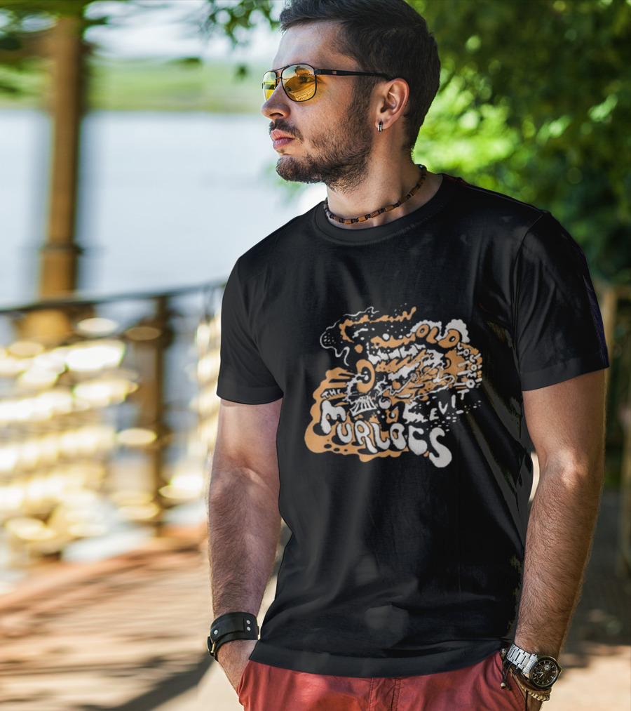 The Murlocs Old Locomotive Psychedelic Lettering T-Shirt