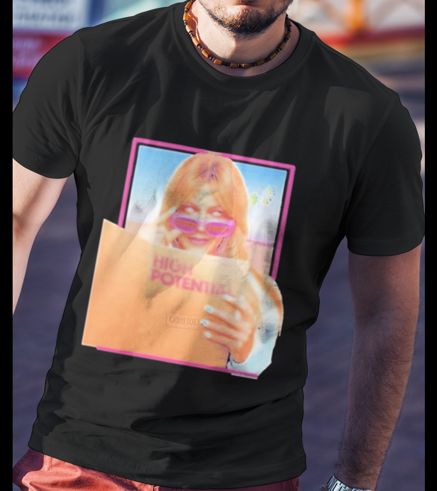 High Potential Confident Woman In Sunglasses Reading Document T-Shirt