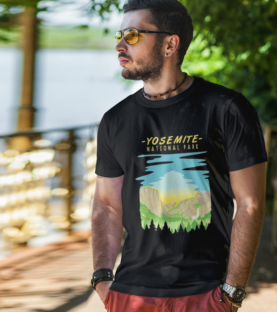 Yosemite National Park Scenic Nature Vista T-Shirt