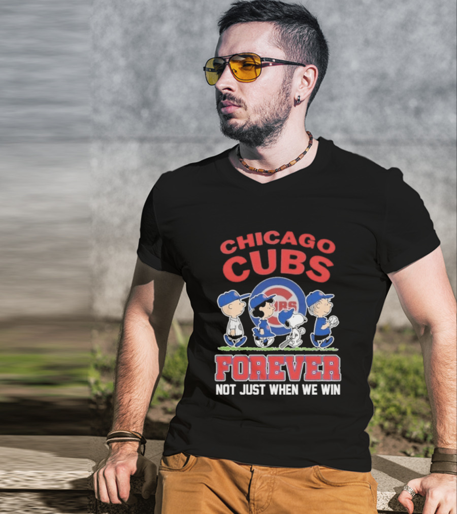 2026 Chicago Cubs Peanuts Abbey Road Forever Not Just When We Win T-Shirt