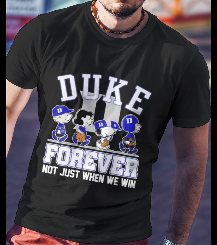 Duke Peanuts Abbey Road Forever Not Just When We Win 2026 T-Shirt