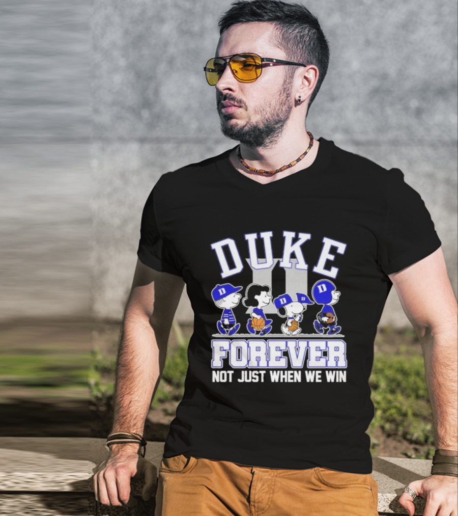 Duke Peanuts Abbey Road Forever Not Just When We Win 2026 T-Shirt