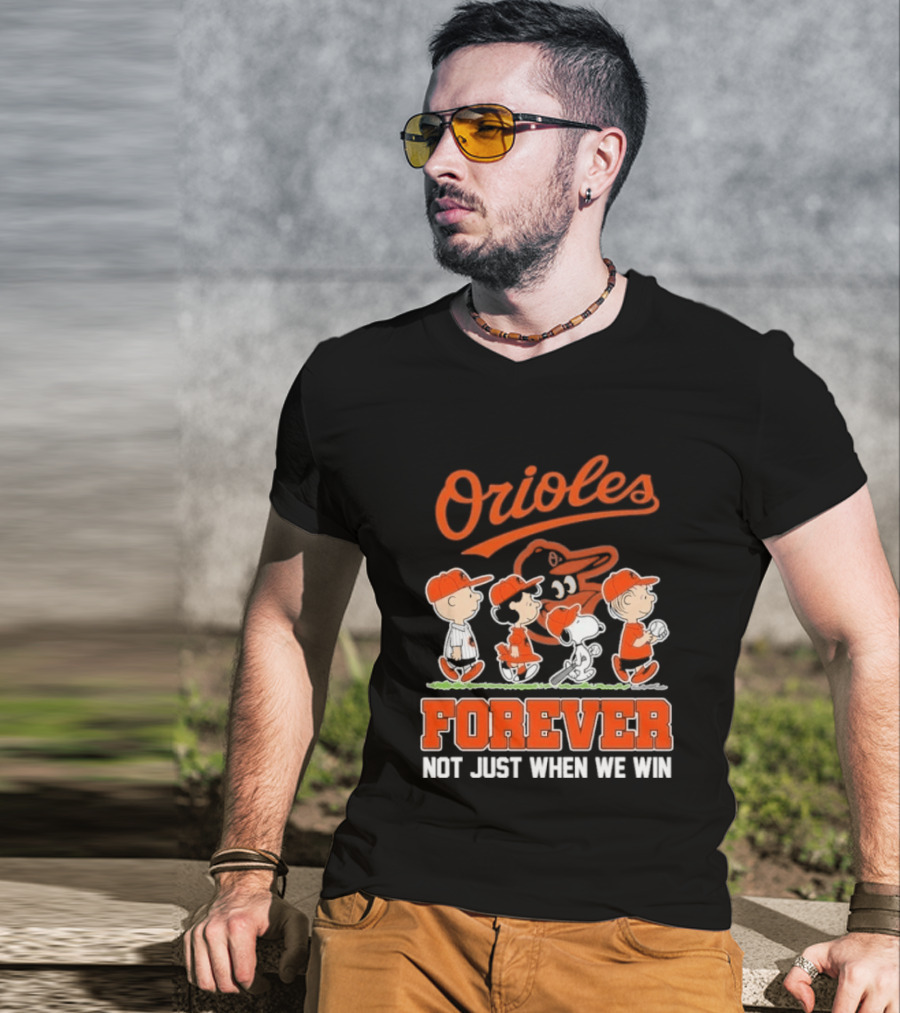 Orioles Peanuts Abbey Road Forever Not Just When We Win 2026 T-Shirt