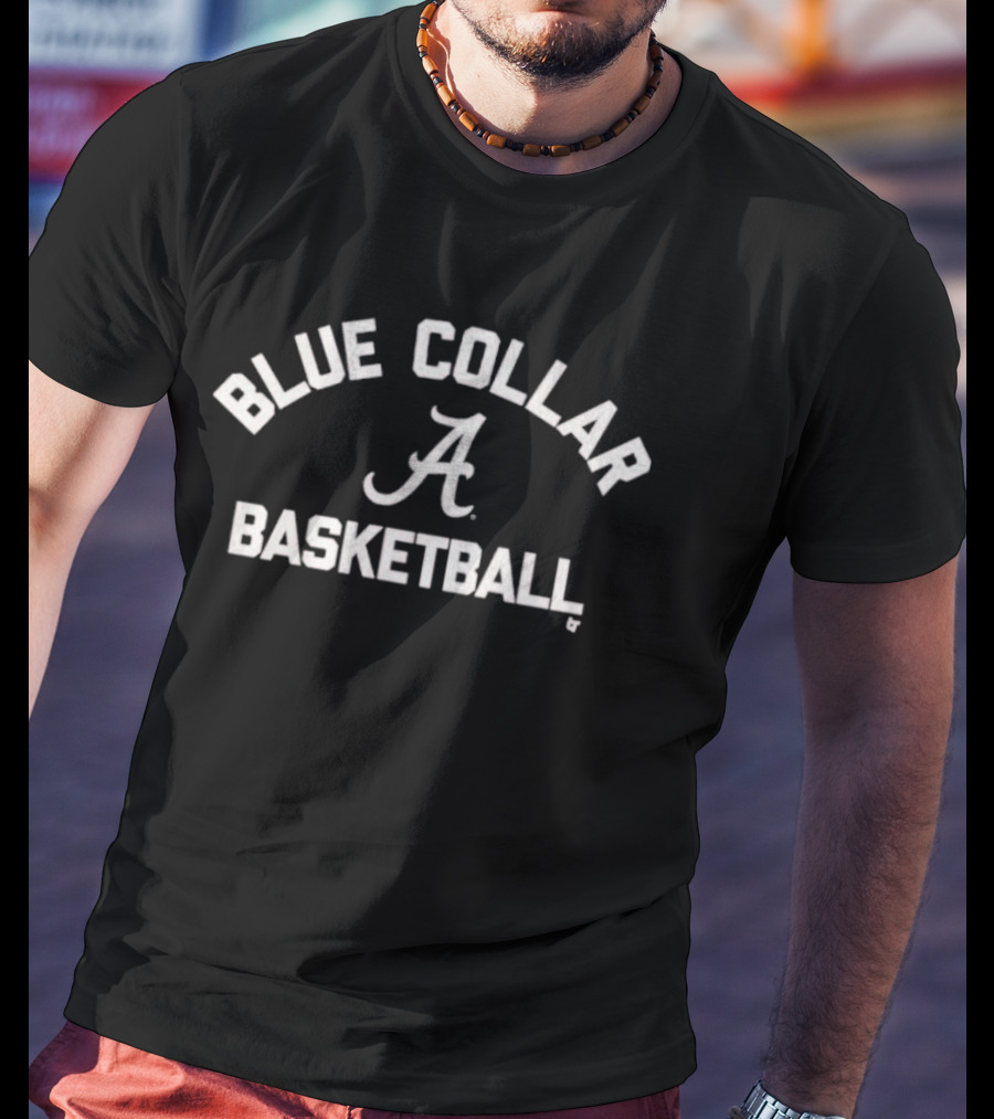 Alabama Crimson Tide A Blue Collar Basketball T-Shirt