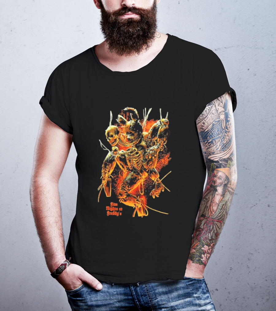 Five Nights At Freddy's 3 Springtrap Jumbo Horror Skeletons T-Shirt