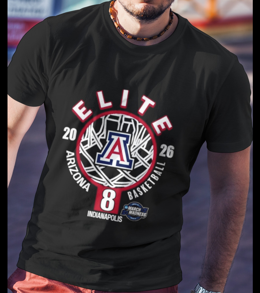 Arizona Wildcats Elite Eight 2026 NCAA Men's Basketball Indianapolis March Madness T-Shirt